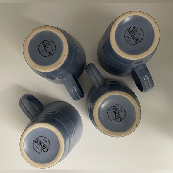 4 PACK GIBSON Mugs - Blue - Picture 5 of 10